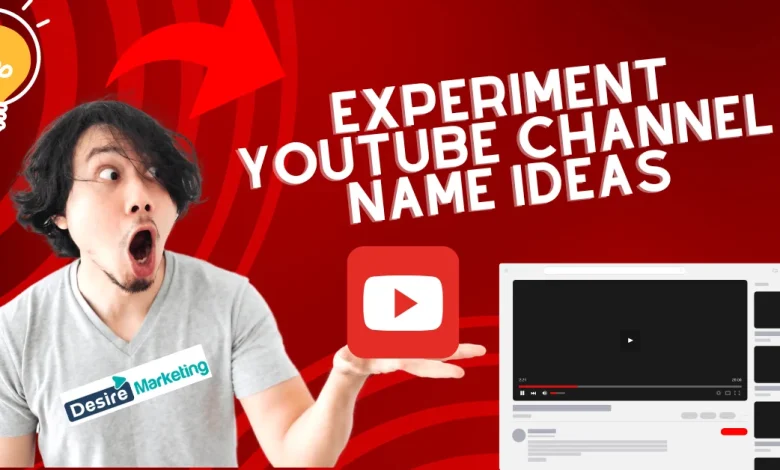 Best Experiment YouTube Channel Name Ideas