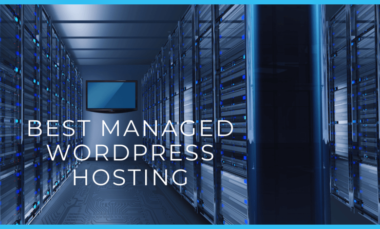 This image represents a hosting server and contains a writing best managed wordpress hosting